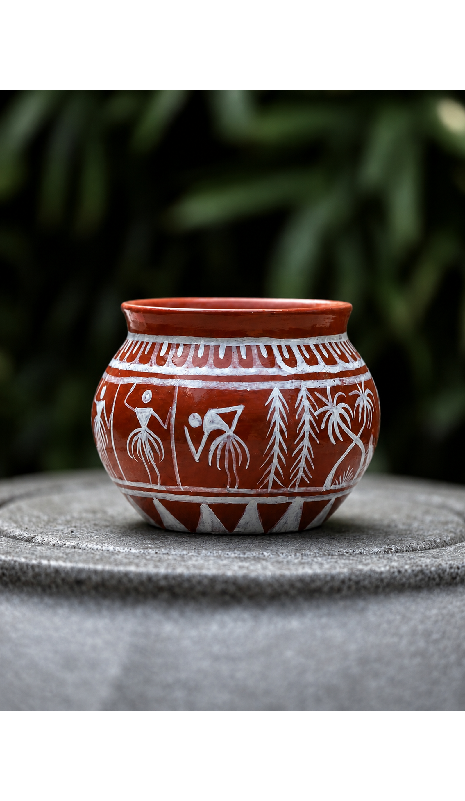 Saura Art on a Pot - 1